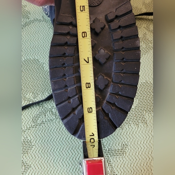 TIMBERLAND Quilted Golden Swirl Leather Lace-Up Boots 6.5 - Picture 16 of 16